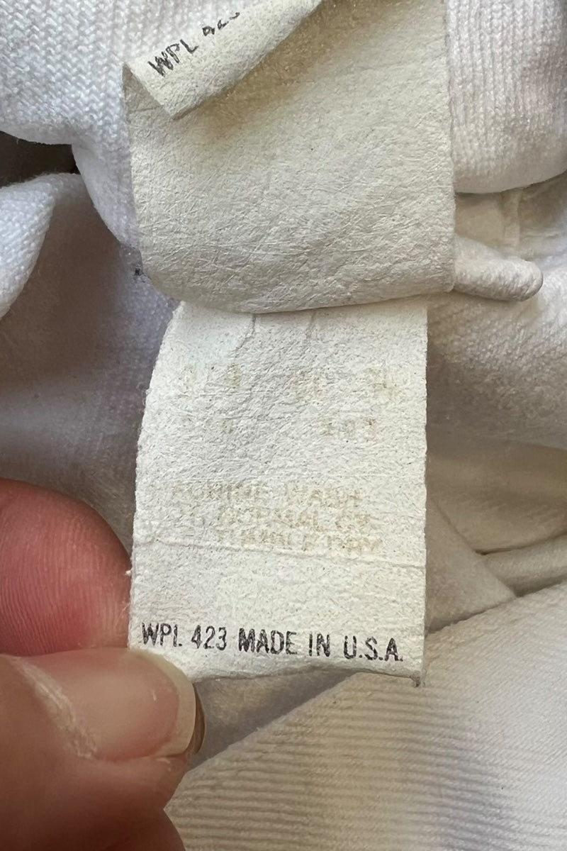 MADE IN USA 90'S 3RD TYPE DENIM JACKET / WHITE [SIZE: M USED]