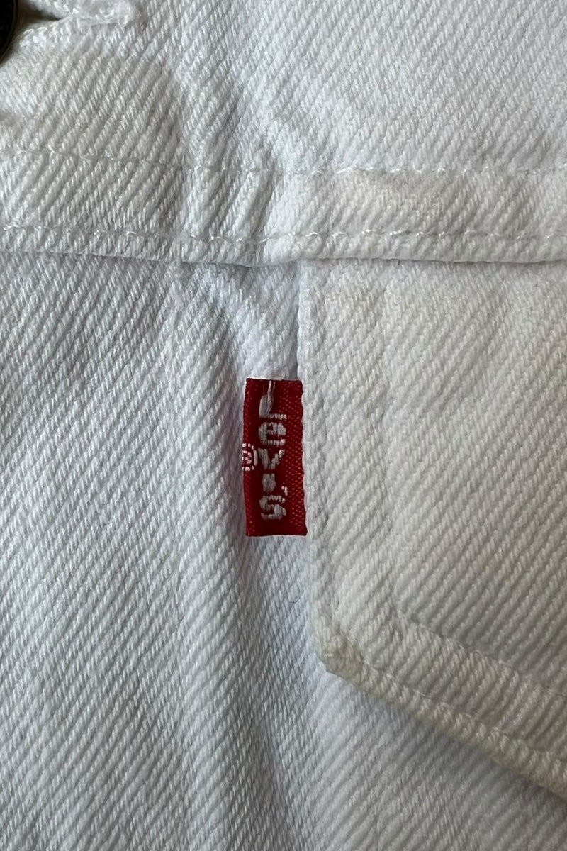 MADE IN USA 90'S 3RD TYPE DENIM JACKET / WHITE [SIZE: M USED]