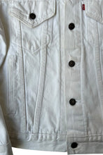 画像をギャラリービューアに読み込む, MADE IN USA 90'S 3RD TYPE DENIM JACKET / WHITE [SIZE: M USED]
