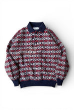 画像をギャラリービューアに読み込む, MADE IN ITALY 90'S POLO SWEATER / PATTERN [SIZE: L USED]
