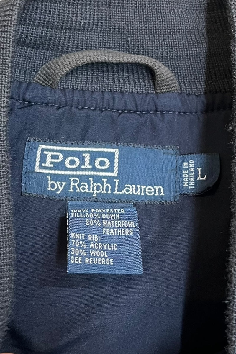 90'S DOWN JACKET / NAVY [SIZE: L USED]