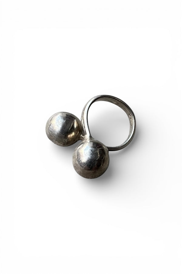 MADE IN MEXICO 925 SILVER RING / SILVER [SIZE: Equivalent to JP 11 USED]