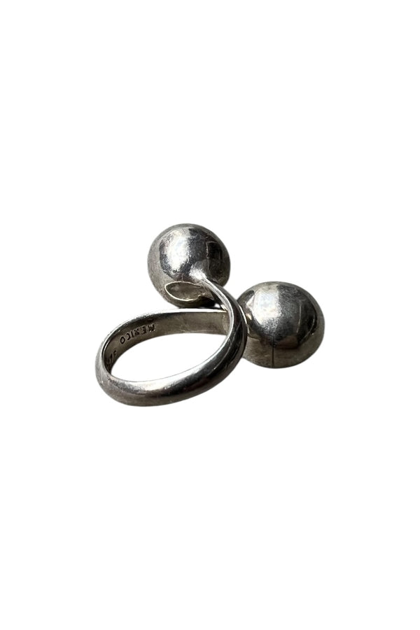 MADE IN MEXICO 925 SILVER RING / SILVER [SIZE: Equivalent to JP 11 USED]