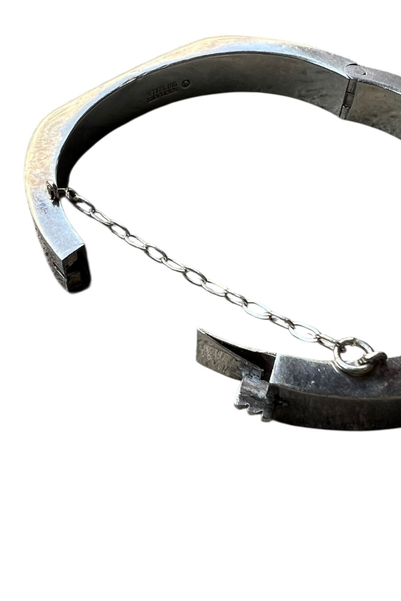 STERLING 925 SILVER BANGLE / SILVER [SIZE: ONE SIZE USED]