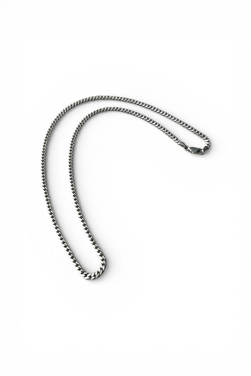 MADE IN ITALY 925 SILVER CHAIN NECKLACE / SILVER [SIZE: ONE SIZE, USED]