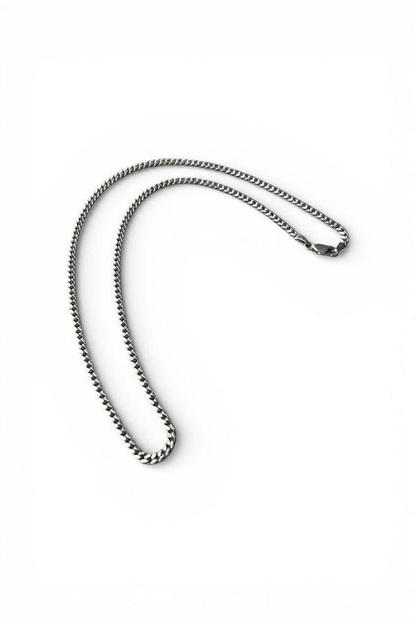 MADE IN ITALY 925 SILVER CHAIN NECKLACE / SILVER [SIZE: ONE SIZE, USED]