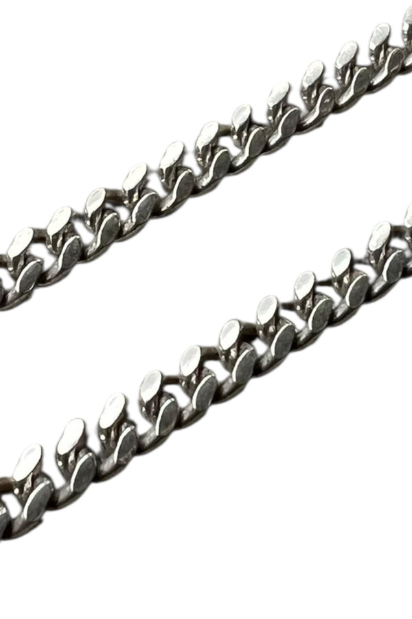 MADE IN ITALY 925 SILVER CHAIN NECKLACE / SILVER [SIZE: ONE SIZE, USED]