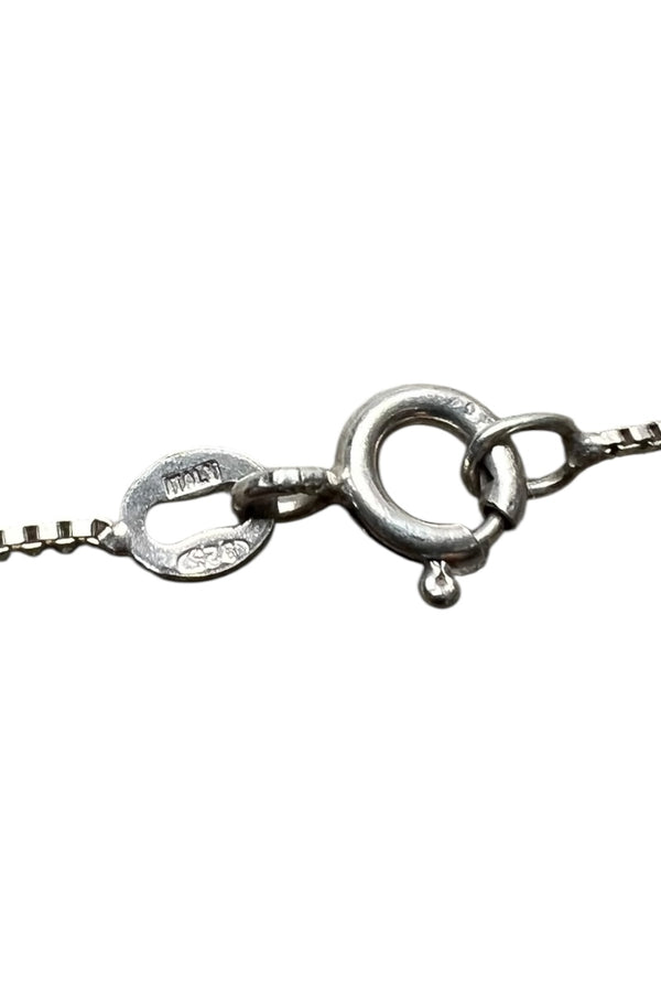 MADE IN ITALY 925 SILVER VENETIAN LINK NECKLACE / SILVER [SIZE: ONE SIZE USED]