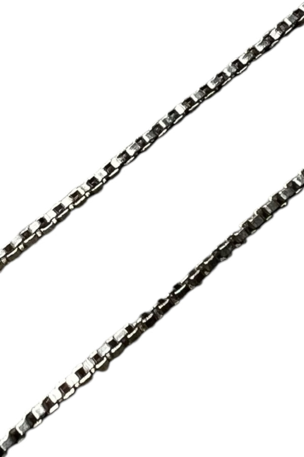 MADE IN ITALY 925 SILVER VENETIAN LINK NECKLACE / SILVER [SIZE: ONE SIZE USED]
