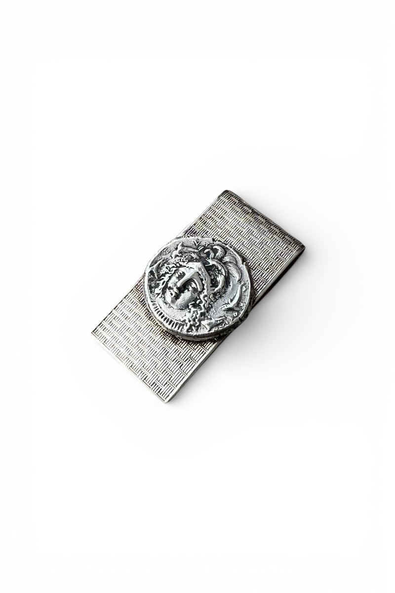 VINTAGE 925 SILVER ROMAN COIN MONEY CLIP / SILVER [SIZE: ONE SIZE USED]