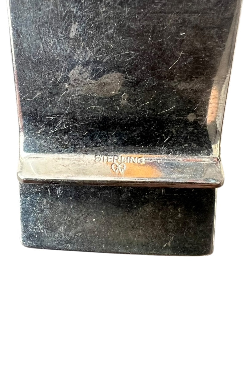 VINTAGE 925 SILVER ROMAN COIN MONEY CLIP / SILVER [SIZE: ONE SIZE USED]