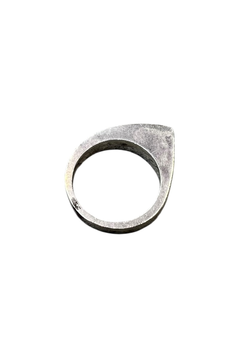 925 SILVER RING W/STONE / SILVER [SIZE: Equivalent to 12 USED]