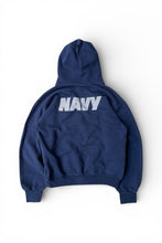 画像をギャラリービューアに読み込む, MADE IN USA 90'S U.S. NAVY PULLOVER SWEAT HOODIE / NAVY [SIZE: S USED]
