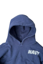 画像をギャラリービューアに読み込む, MADE IN USA 90'S U.S. NAVY PULLOVER SWEAT HOODIE / NAVY [SIZE: S USED]
