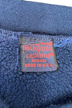 画像をギャラリービューアに読み込む, MADE IN USA 98'S CAPILENE L/S HENLEY-NECK SWEATSHIRT / NAVY [SIZE: M USED]
