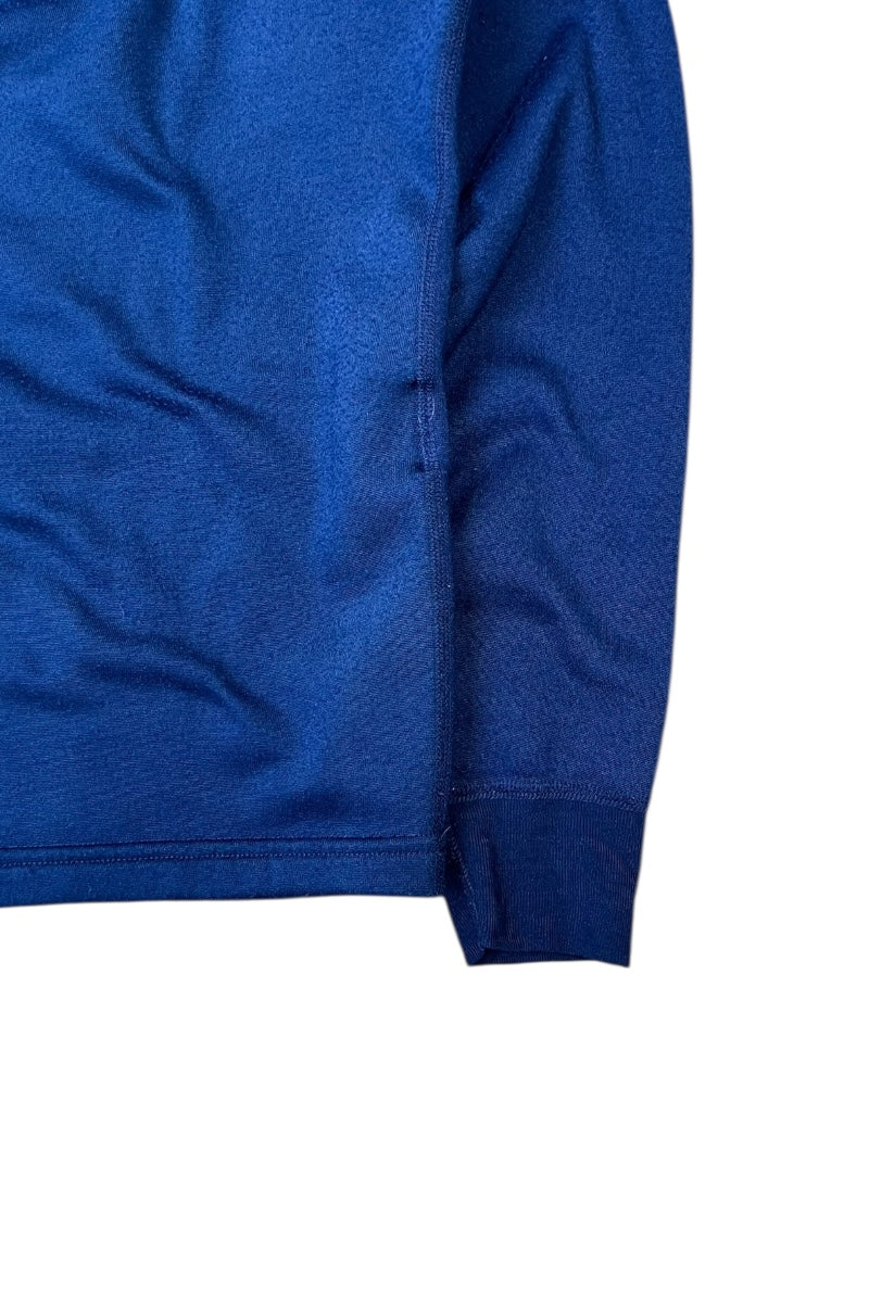 MADE IN USA 98'S CAPILENE L/S HENLEY-NECK SWEATSHIRT / NAVY [SIZE: M USED]