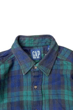 画像をギャラリービューアに読み込む, MADE IN CANADA 88-90'S L/S BLACK WATCH CHECK SHIRT / GREEN [SIZE: M DEADSTOCK/NOS]
