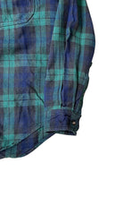画像をギャラリービューアに読み込む, MADE IN CANADA 88-90'S L/S BLACK WATCH CHECK SHIRT / GREEN [SIZE: M DEADSTOCK/NOS]
