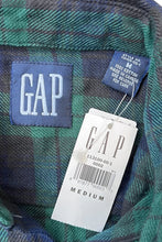 画像をギャラリービューアに読み込む, MADE IN CANADA 88-90'S L/S BLACK WATCH CHECK SHIRT / GREEN [SIZE: M DEADSTOCK/NOS]
