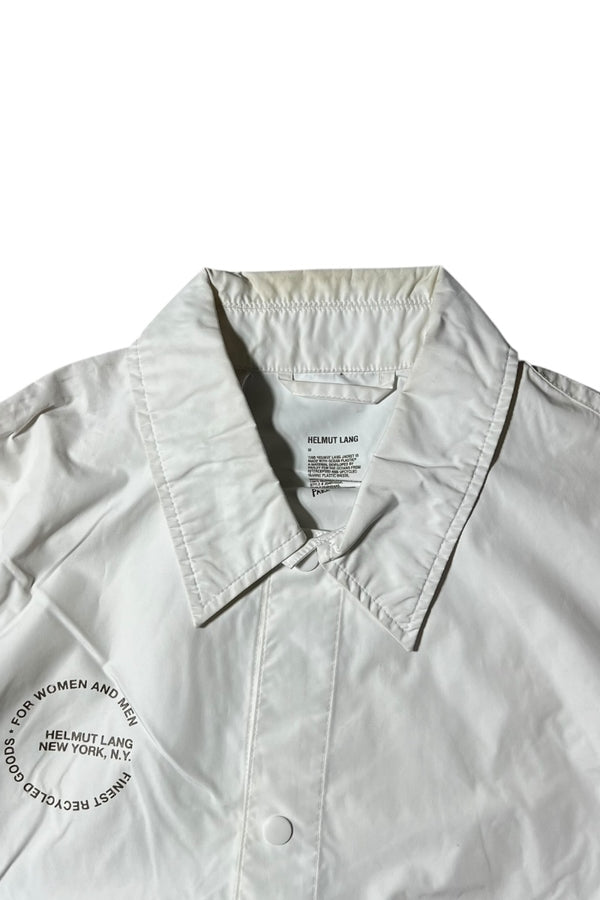 NYLON COACH JACKET / WHITE [SIZE: M USED]