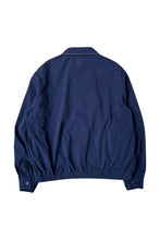 画像をギャラリービューアに読み込む, 90'S SMOOTH POLYESTER ZIP UP JACKET / NAVY [SIZE: XL USED]
