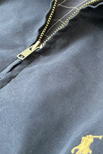 画像をギャラリービューアに読み込む, 90'S SMOOTH POLYESTER ZIP UP JACKET / NAVY [SIZE: XL USED]
