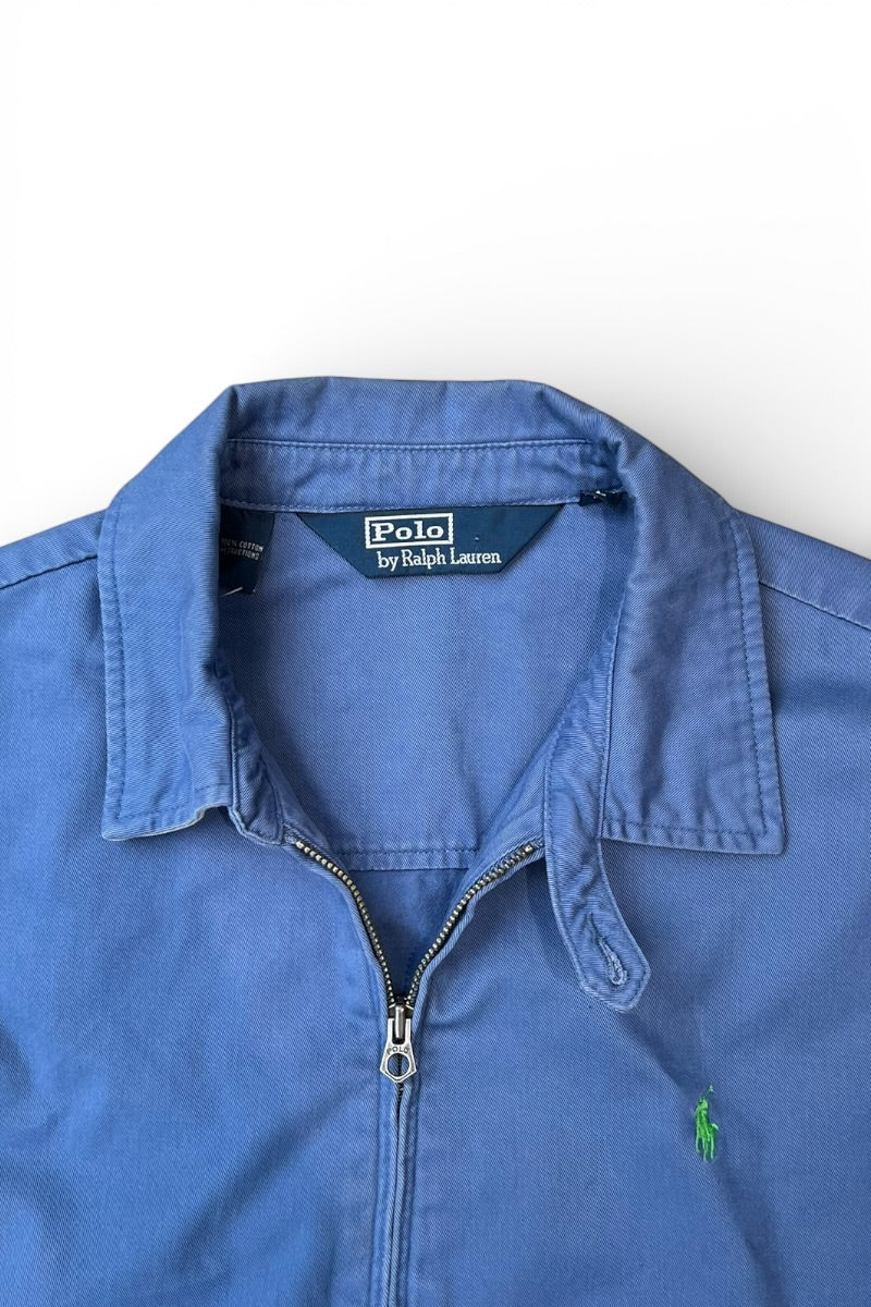 90'S ZIP UP JACKET / BLUE [SIZE: L USED]