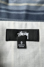 画像をギャラリービューアに読み込む, STRIPE ZIP SHIRT JACKET / NAVY [SIZE: S USED]
