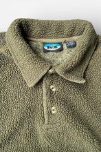 画像をギャラリービューアに読み込む, 90'S BOA FLEECE POLO SHIRT / KHAKI [SIZE: L USED]
