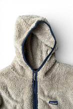 画像をギャラリービューアに読み込む, 20'S HALF-ZIP HOODIE FLEECE JACKET / BEIGE [SIZE: XL USED]
