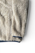 画像をギャラリービューアに読み込む, 20'S HALF-ZIP HOODIE FLEECE JACKET / BEIGE [SIZE: XL USED]
