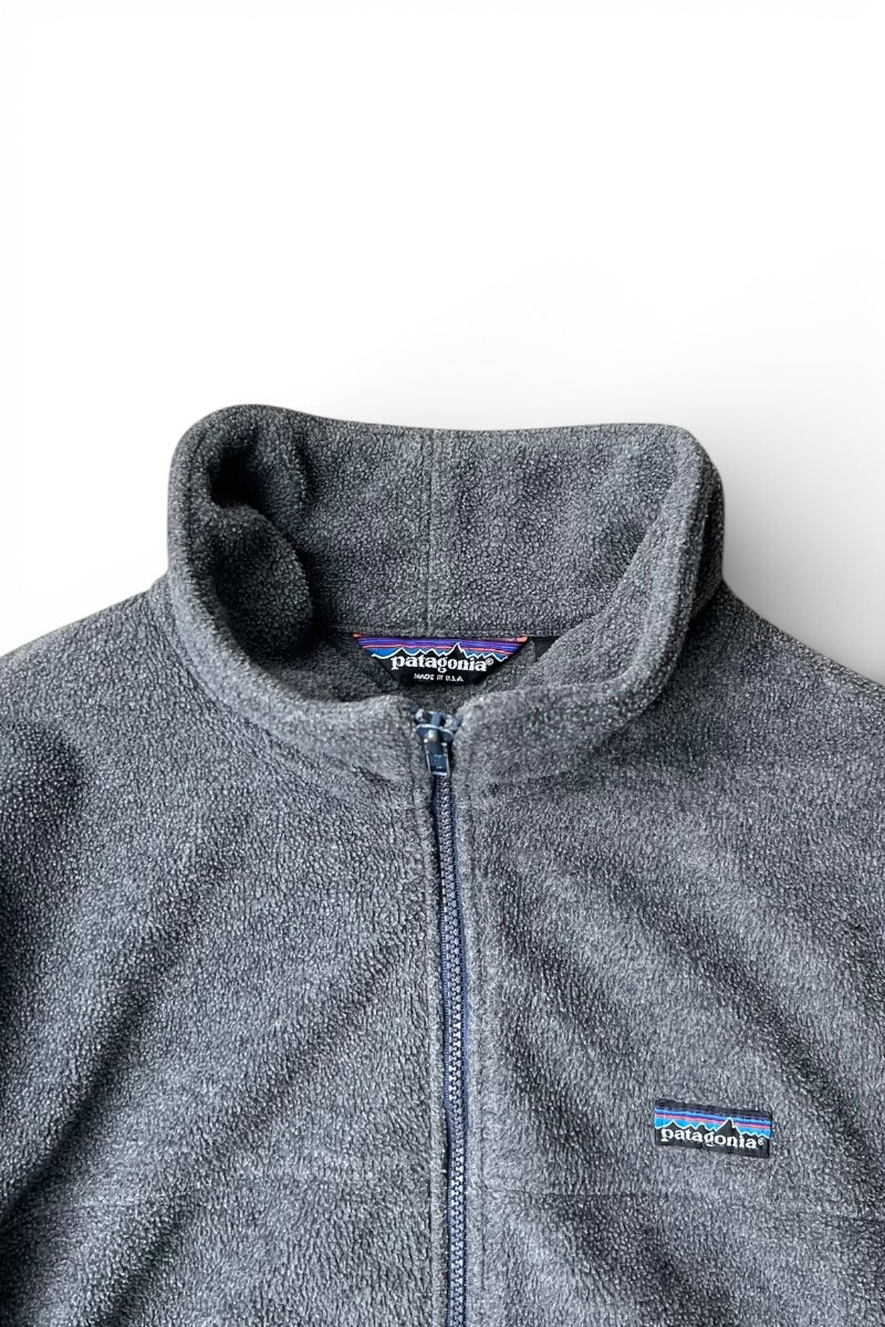 MADE IN USA 88-91'S SYNCHILLA FLEECE JACKET / CHARCOAL [SIZE: L USED]