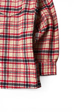 画像をギャラリービューアに読み込む, MADE IN USA 60-70'S L/S WOOL CHECK SHIRT / RED [SIZE: L USED]
