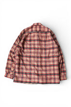 画像をギャラリービューアに読み込む, MADE IN USA 60-70'S L/S WOOL CHECK SHIRT / RED [SIZE: L USED]
