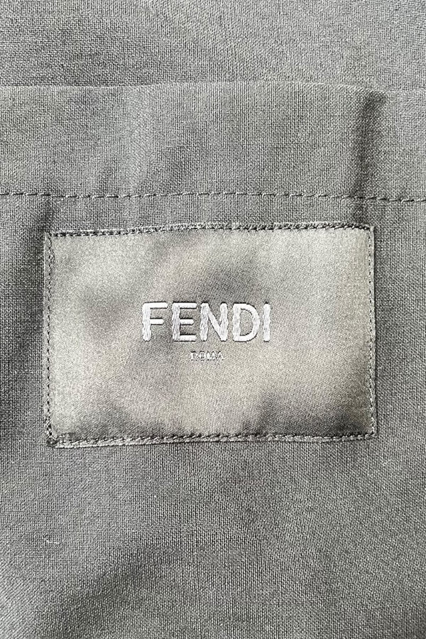 L/S SHIRT JACKET / BLACK [SIZE: 36 USED]