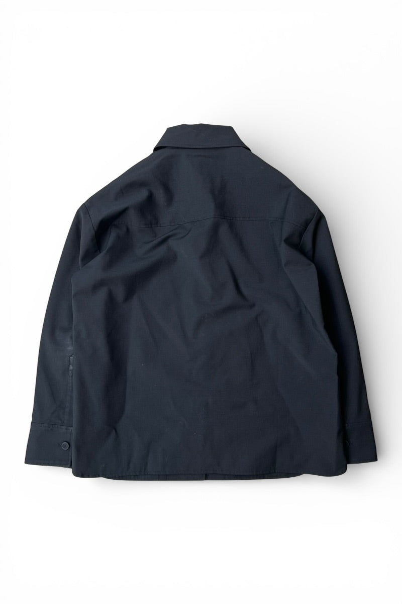L/S SHIRT JACKET / BLACK [SIZE: 36 USED]