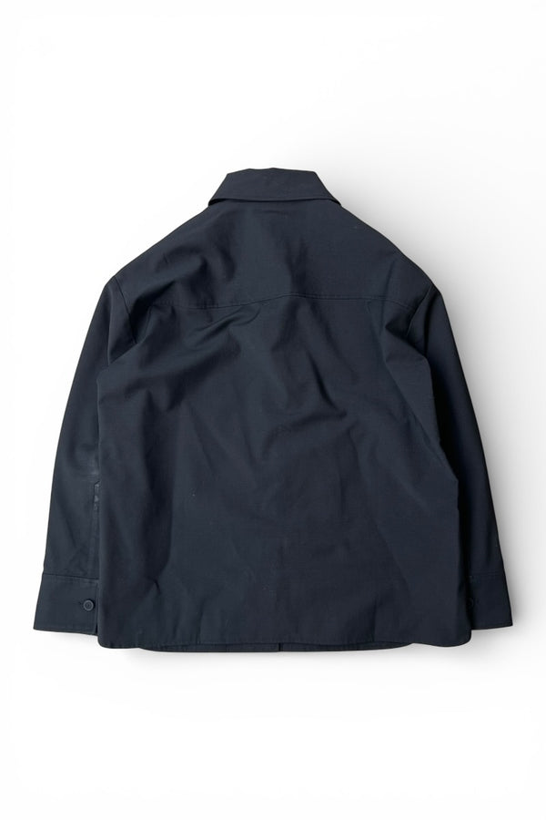 L/S SHIRT JACKET / BLACK [SIZE: 36 USED]
