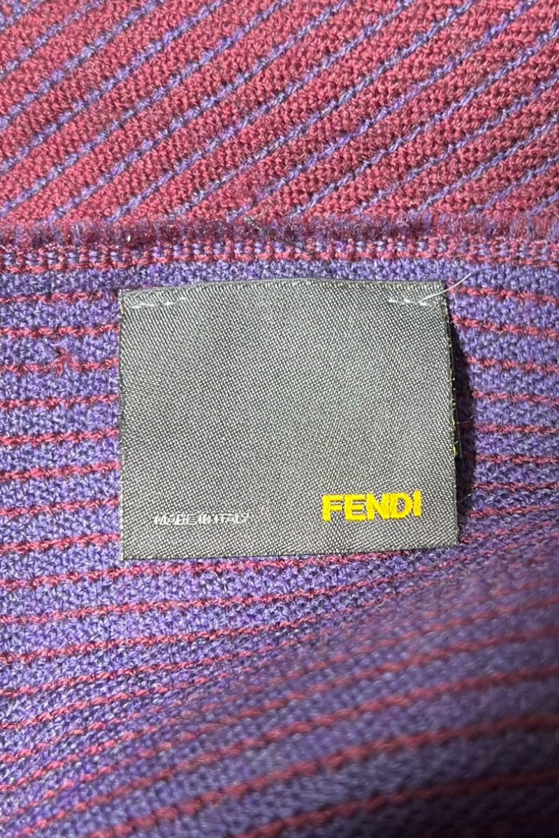 MADE IN ITALY WOOL SCARF / PURPLE [SIZE: ONE SIZE USED]