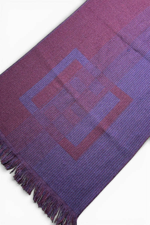 MADE IN ITALY WOOL SCARF / PURPLE [SIZE: ONE SIZE USED]