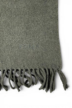 画像をギャラリービューアに読み込む, MADE IN ITALY WOOL CASHMERE SCARF / GREEN [SIZE: ONE SIZE USED]
