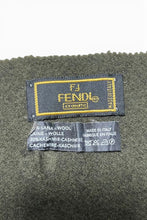 画像をギャラリービューアに読み込む, MADE IN ITALY WOOL CASHMERE SCARF / GREEN [SIZE: ONE SIZE USED]
