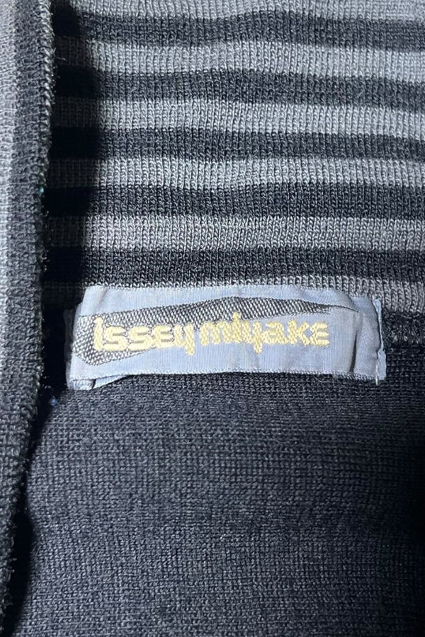 MADE IN JAPAN 80'S WOOL KNIT CARDIGAN / BLACK [SIZE: M USED]
