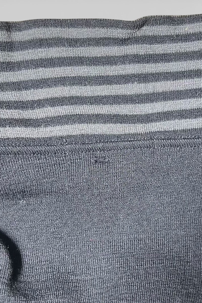 MADE IN JAPAN 80'S WOOL KNIT CARDIGAN / BLACK [SIZE: M USED]