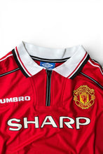 画像をギャラリービューアに読み込む, MADE IN ENGLAND 98-99'S MANCHESTER UNITED FOOTBALL GAME SHIRT / RED [SIZE: S DEADSTOCK/NOS]
