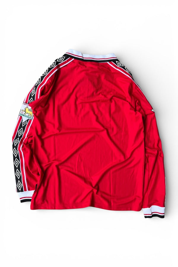 MADE IN ENGLAND 98-99 MANCHESTER UNITED FOOTBALL SHIRT / RED [SIZE: S DEADSTOCK/NOS]