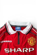 画像をギャラリービューアに読み込む, MADE IN ENGLAND 98-99'S MANCHESTER UNITED FOOTBALL GAME SHIRT / RED [SIZE: S DEADSTOCK/NOS]
