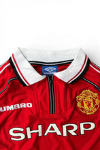 画像をギャラリービューアに読み込む, MADE IN ENGLAND 98-99'S MANCHESTER UNITED FOOTBALL GAME SHIRT / RED [SIZE: S DEADSTOCK/NOS]
