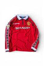 画像をギャラリービューアに読み込む, MADE IN ENGLAND 98-99'S MANCHESTER UNITED FOOTBALL GAME SHIRT / RED [SIZE: S DEADSTOCK/NOS]
