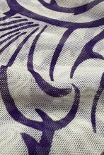 画像をギャラリービューアに読み込む, 16SS L/S TATTO PATTERN SECOND SKIN MESH T-SHIRT / PURPLE [SIZE: L USED]
