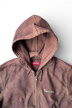 画像をギャラリービューアに読み込む, 14SS GONZ LOGO DENIM ZIP HOODIE JACKET / BROWN [SIZE: M USED]
